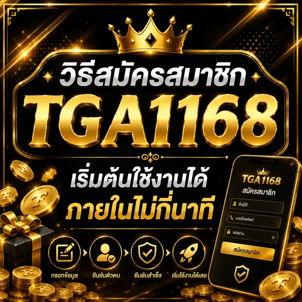 วิธีสมัครสมาชิก TGA1168 เริ่มต้นใช้งานได้ภายในไม่กี่นาที